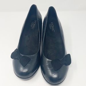 Vionic Lena Wedge Patent Dress Platform Shoes